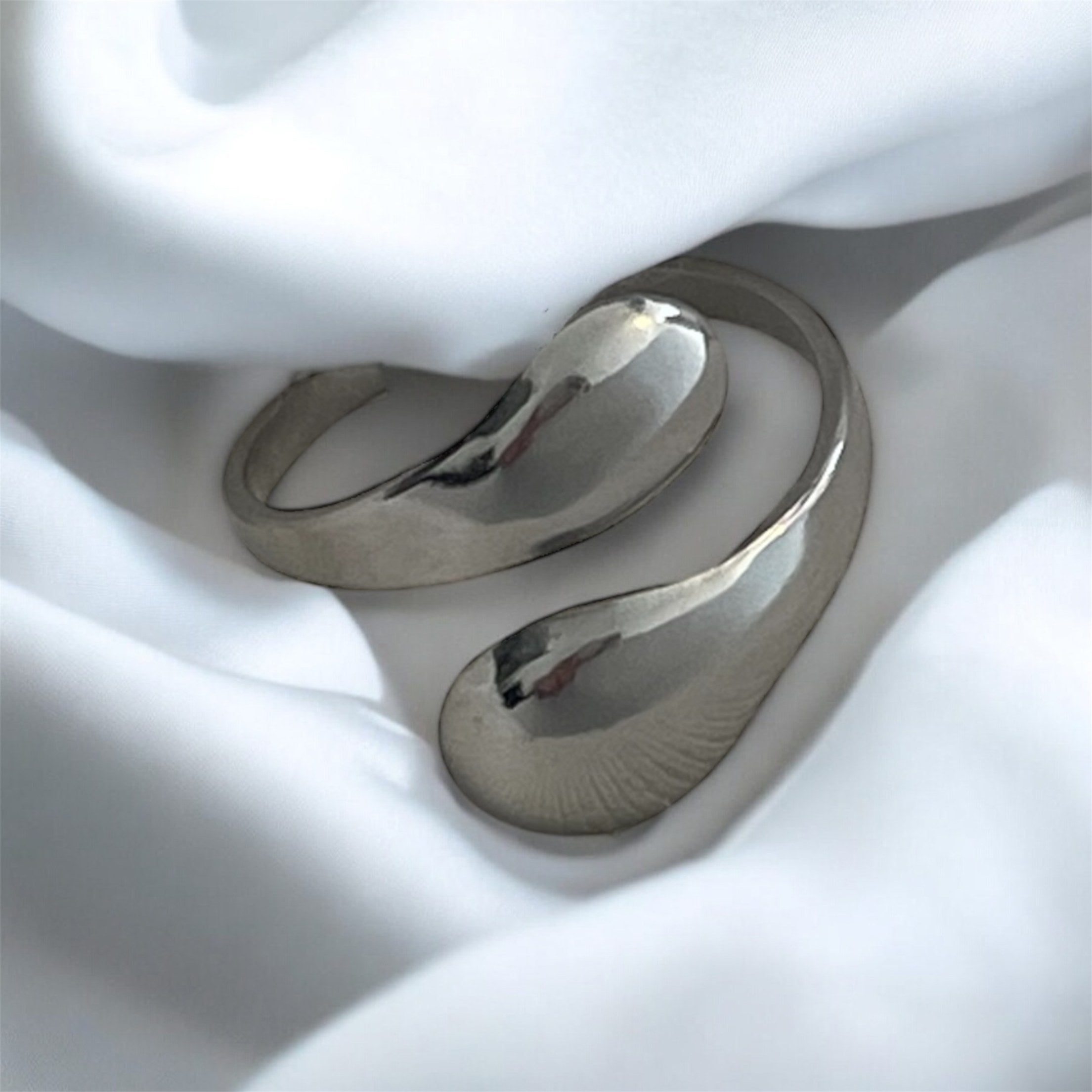 Bague ajustable Justesse argentée