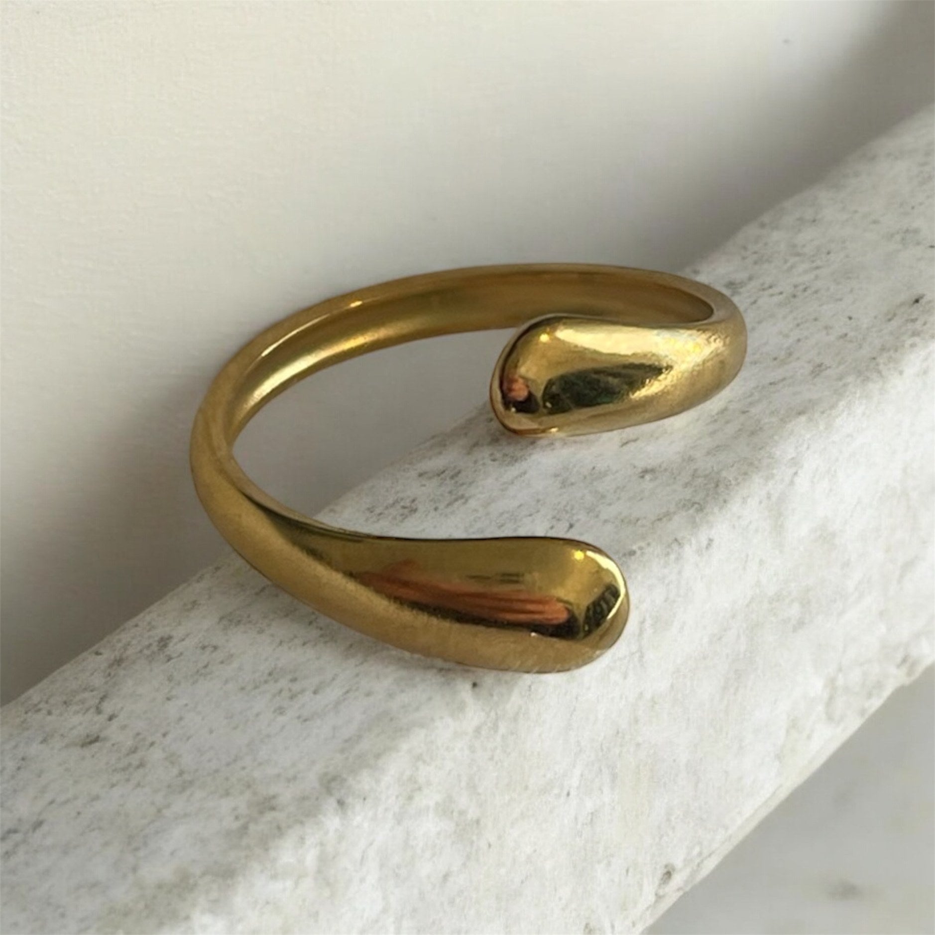 Bague ajustable Justesse dorée