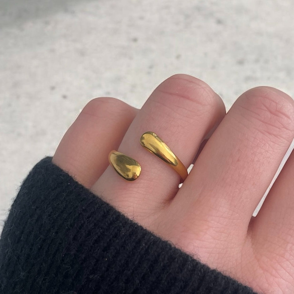 Bague ajustable Justesse dorée