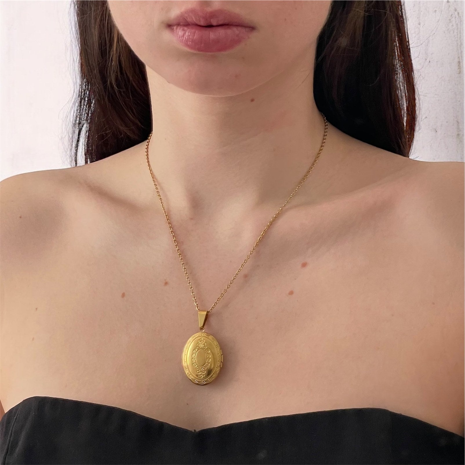 Collier médaillon ouvrable Intention