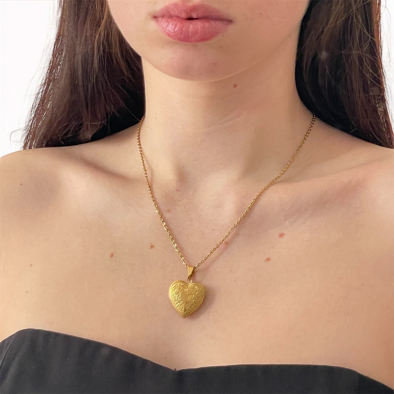 Collier médaillon ouvrable Intérieur