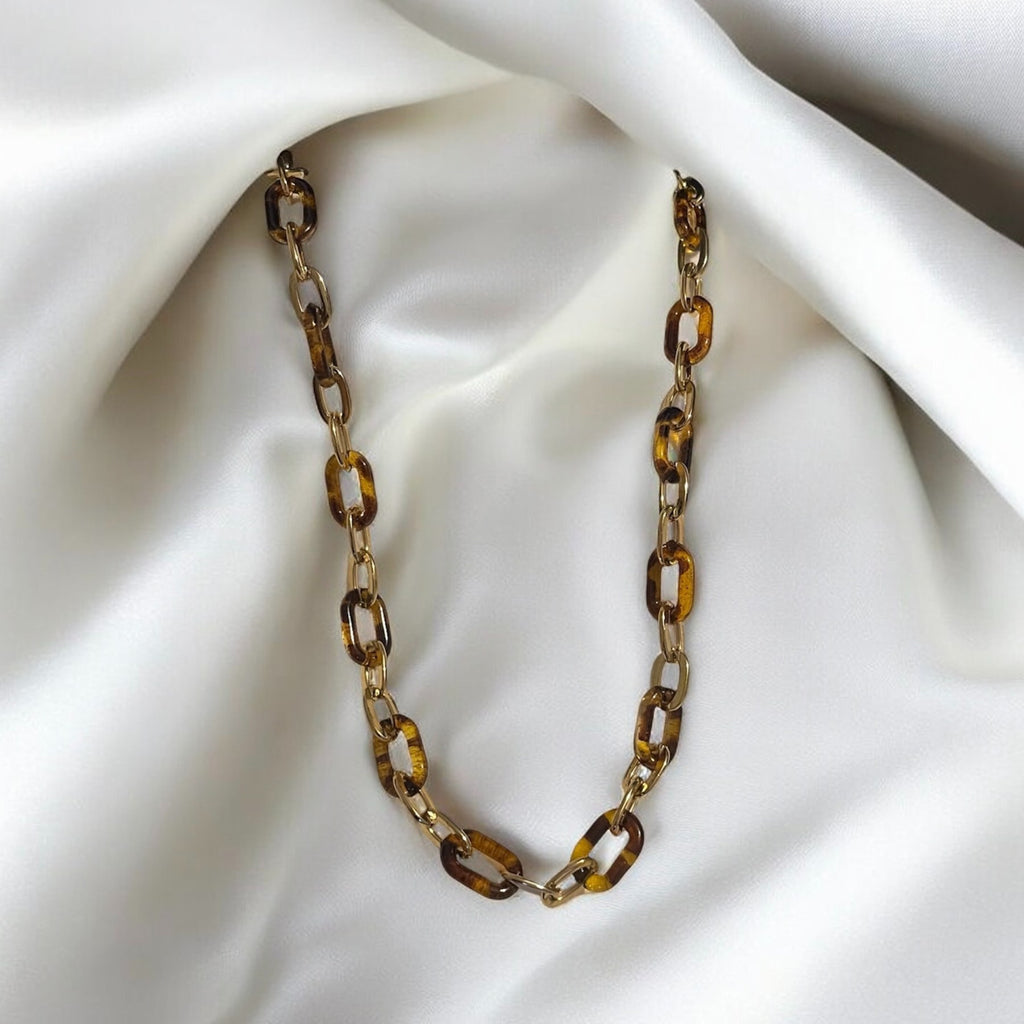 Collier Métamorphose brun