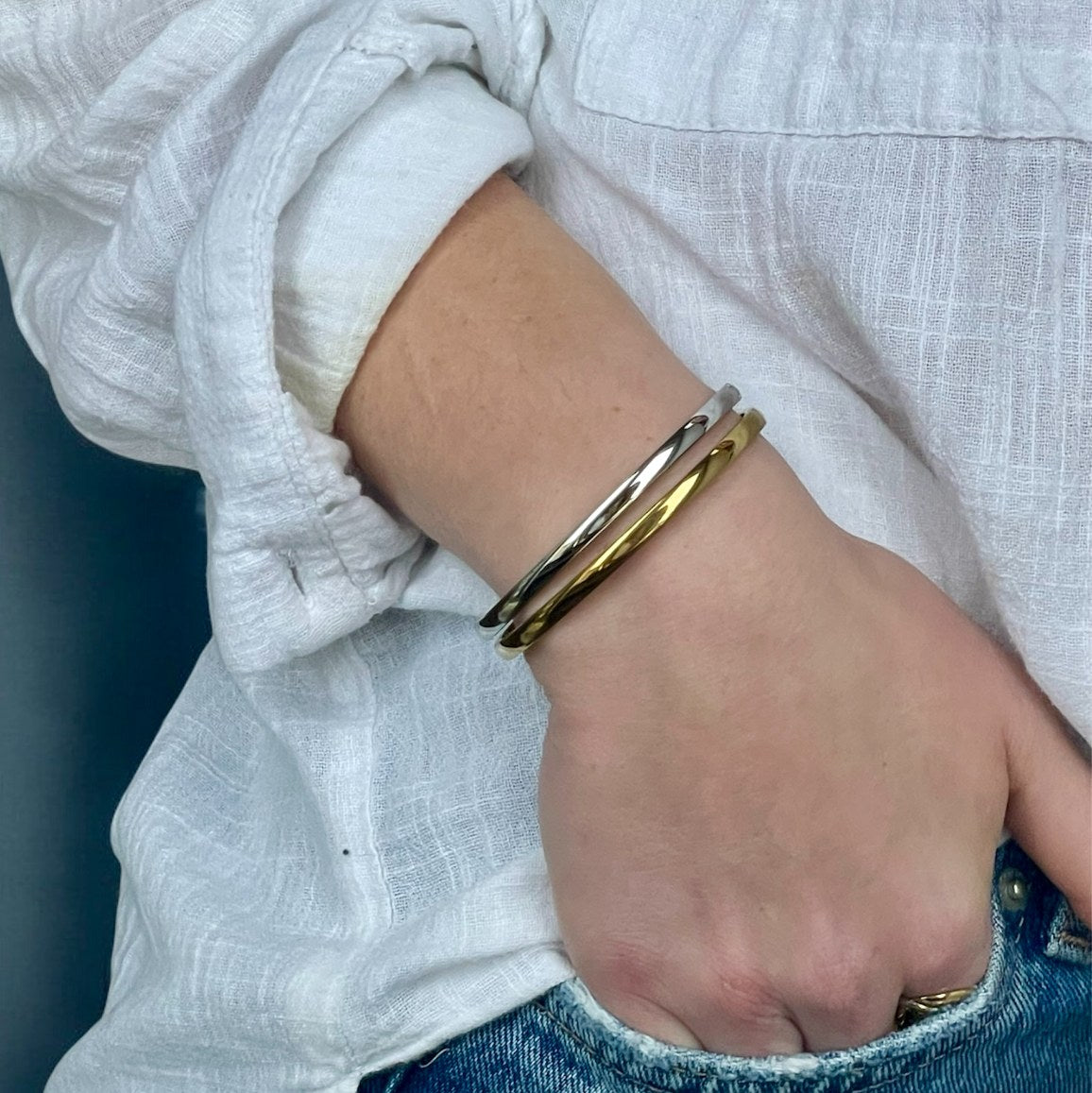 Bracelet jonc Simplicité - 4 mm